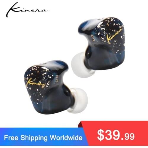 KINERA BD005 Pro 1DD 1BA HIFI Hybrid Technology Detachable Cable Headphones In Ear Sports Monitor Earphones Earbuds With Mic