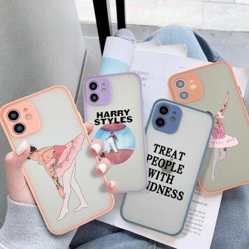Cute Funny Ballet Pattern Phone Case For iPhone 11 Pro Max XR 12 Mini XS Max X 7 8 Plus 12 Pro SE 2020 Cartoon Letter Back Cover