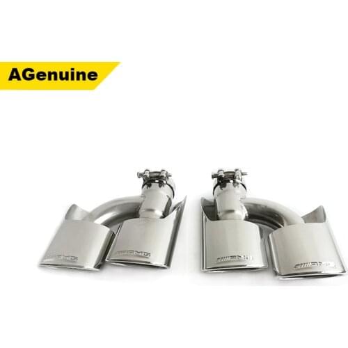 Stainless steel AMG style silencer tips muffler exhaust end pipes for Mercedes-Benz A B C CLA GLA GL ML E S Class