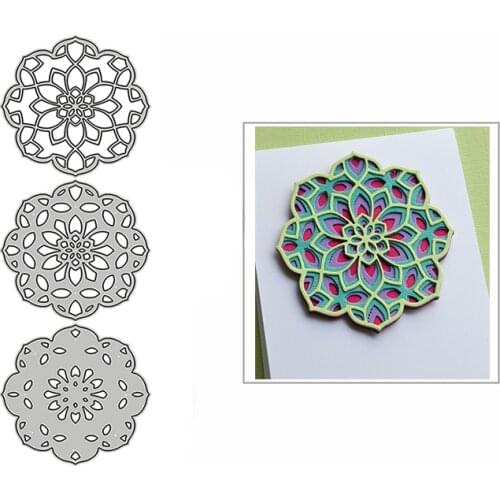 New Layer Elegant Fancy Flower Frame 2020 Metal Cutting Dies for DIY Scrapbooking Decor and Card Making Embossing Craft No Stamp