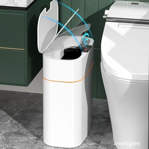 Rechargable Touchless Trash Can Bathroom Kitchen Recycling Design Dustbin Smart Sensor Toilet Cubo Basura Automatic Wastebin