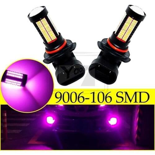 YaaGoo 9006 HB4 Fog Light Driving Bulb 106SMD Pink Purple