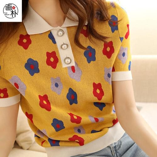 Tromlfz Women's Knitted T-shirts