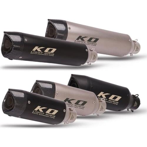 51MM Motorcycle Exhaust Muffler Pipe Universal Escape for Dirt Bike ATV Removable DB Killer Exhaust Tips Stainless Steel