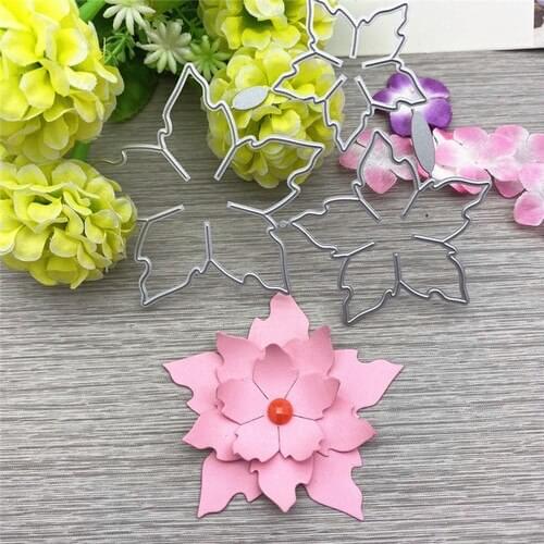 3pcs flowers decoration Metal Cutting Dies Stencils For DIY Scrapbooking Decorative Embossing Handcraft Die Cutting Template