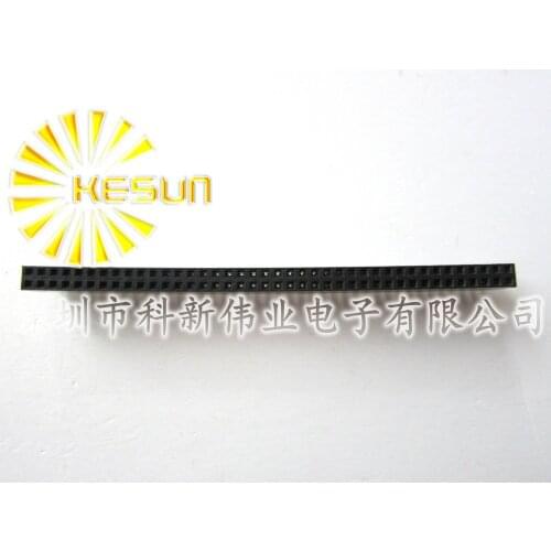 40PCS 2.54mm 2X40 Pin Gold-plated Single Row Straight Female Pin Header ROHS