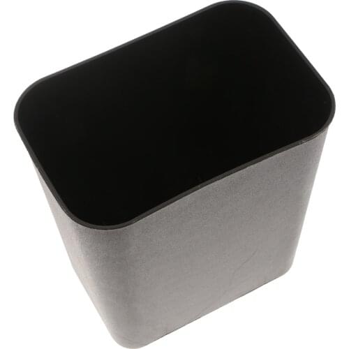 8L Trash Can Waste Bin Polypropylene Garbage Bathroom Kitchen Basket Black