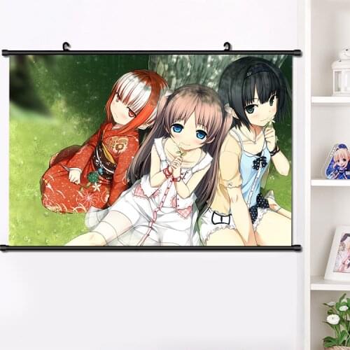 Anime Monobeno Cute Loli Otaku Cosplay Wall Scroll Mural Poster Wall Hanging Poster Home Decor 40×60cm