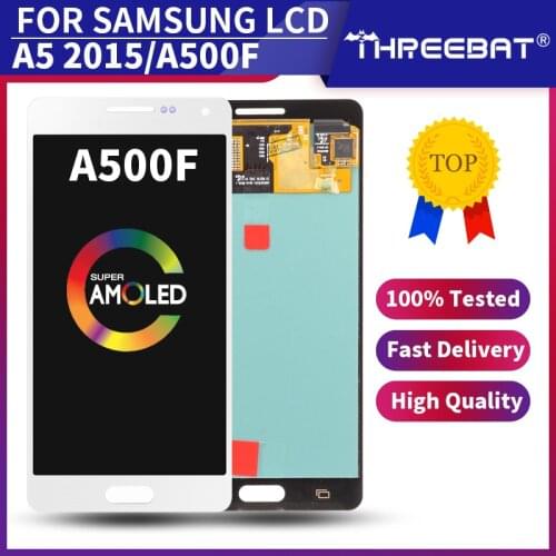 SUPER AMOLED LCD for SAMSUNG Galaxy A5 2015 Display Touch Screen Replacement For SAMSUNG A5 A500FU A500 A500F A500M Phone LCD