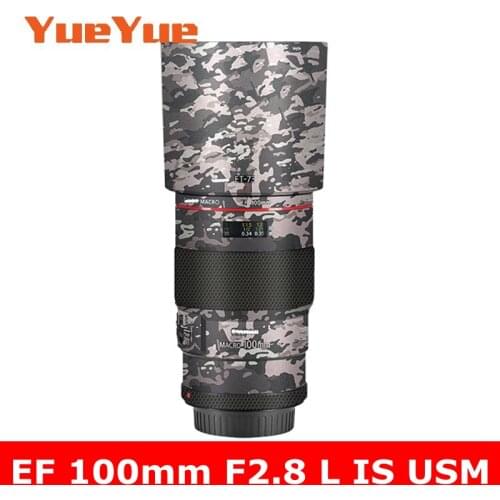 For Canon EF 100mm F2.8 L IS USM Macro Anti-Scratch Camera Lens Sticker Coat Wrap Protective Film Body Protector Skin Cover