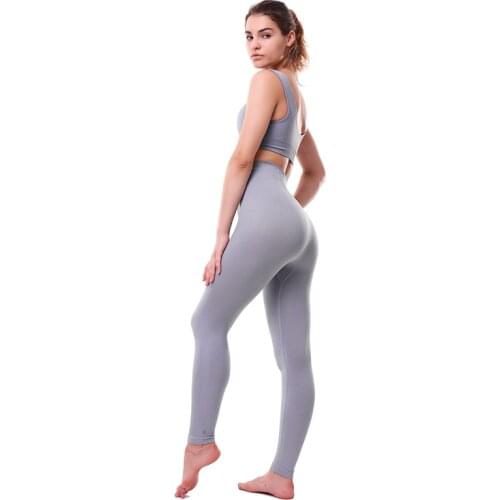 Yoga Sets Women Gym Sports Set Elastic Sports Hight Waist Leggings Sportswear Workout Sets Women