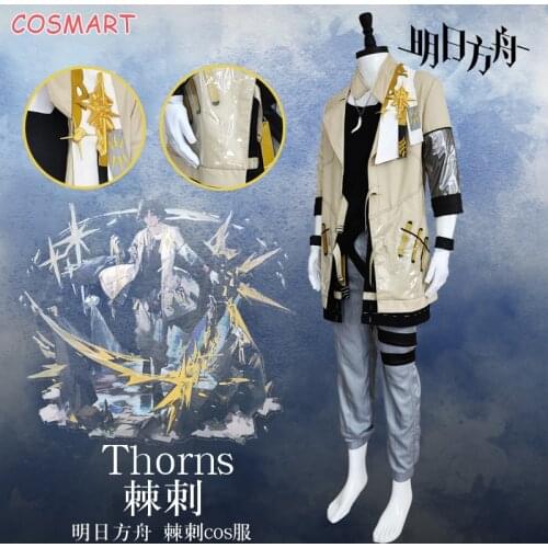 Arknights Black Skin Thorns Cosplay Costume Game Suit Uniform Dress Halloween Party Outfit For Women Men New 2020