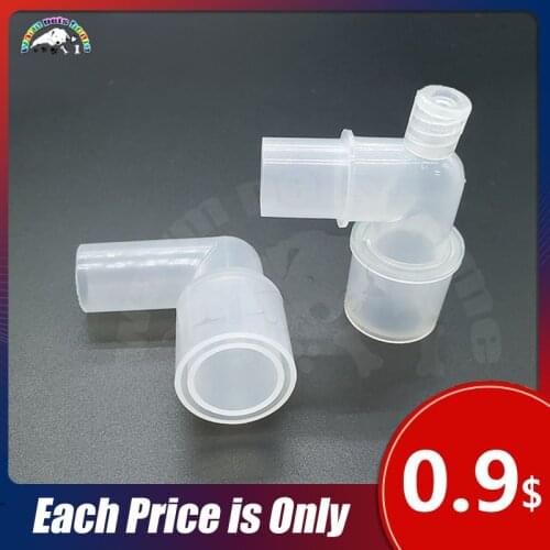 Anesthesia Tube L-shaped Connector Elbow Circuit Inside Outside Male and Female Tracheal Intubation Connector 90 Degree