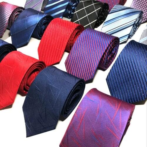 Men 8 Cm Silk Ties for Men Formal Wedding Striped Man Tie Groom Fashionable Necktie Business Wedding Vintage Accessories