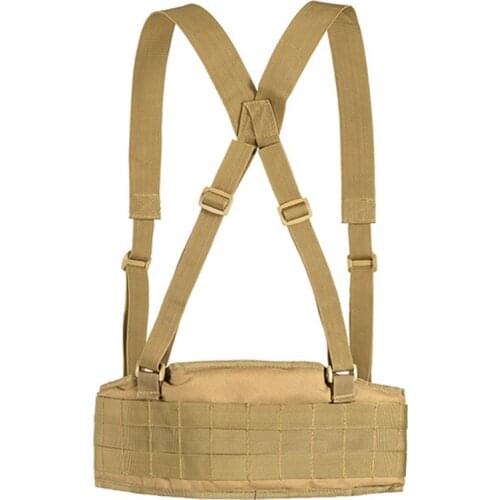 1000D Nylon Tactical Molle Belt Mens Airsoft Military Girdle H-shaped Convenient Army Combat Waist Belt Adjustable Soft Padded