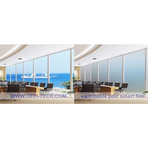 DfLabs PDLC Switchable smart film sample is about 21cm*15cm or 8" * 5" for A5 size for rear projection screen film