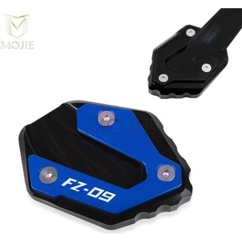 For YAMAHA FZ-09 FZ09 FZ 09 2013-2021 2020 2019 Motorcycle CNC Kickstand Foot Side Stand Extension Pad Support Plate Enlarge