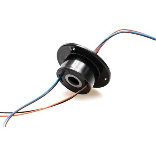 10mm Mini Hole Hollow Rotation Slip Ring 4 Channels Wires 2A Electric Collecting Ring Conductive Joint Connector 240VAC/DC