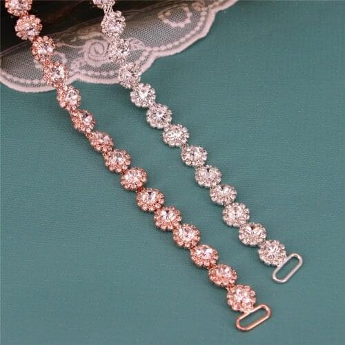 Handmade Crystal Belt for Women Rhinestone Bridal Belt Wedding Dress Belt Bridesmaid Sash Crystal Applique for Evening Gown