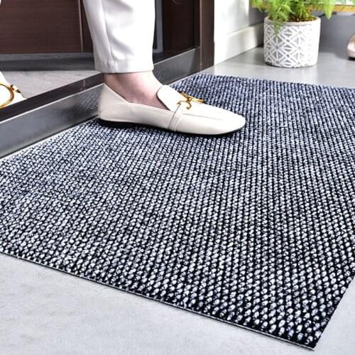 Rubber Bottom Door Mats for Outdoor Indoor Dustproof Ant-Slip Floor Mats Bathroom Carpet Rugs Gray Red Hallway Entrance Doormat