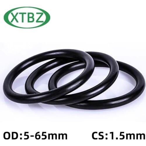 CS 1.5mm OD5-65mm NBR Rubber O Ring O-Ring Oil Sealing Gasket Automobile Sealing
