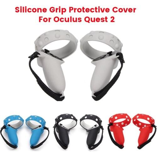 For Oculus Quest 2 VR Handle Controller Grips Silicone Protective Cover Sleeve Anti-Lost for Oculus Quest 2 VR Accesories