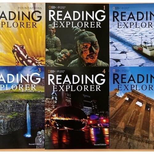 6 pcs/set National Geographic English Reading Textbook Reading Explore Third Edition Novel English Book Sets