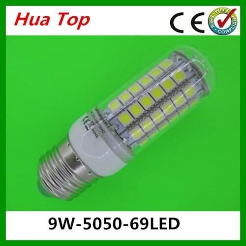 Hot sale Lampada 20pcs E27 E14 G9 220V-240V 69 5050 epistar SMD LED Lamp 5W 7W 9W 12W LED Corn Bulb white / Warm White Lamps