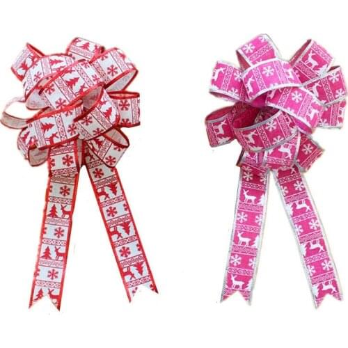 Christmas Tree Decorations Ornaments Bow for New Year Xamas Decor Gifts Navidad