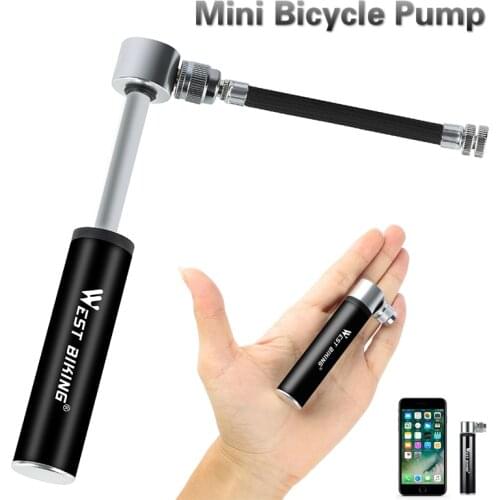 MTB Bicycle Pump Aluminum Ultralight Portable Mini Air Pump Bike AV/FV Bicycle Tire Pump Inflator BMX Mountain Bike Accessories