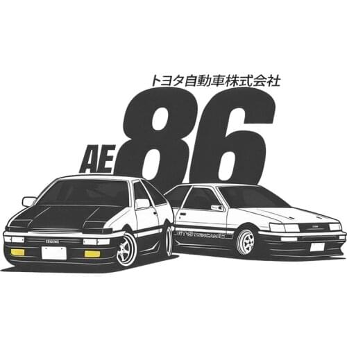 Fujiwara Takumi AE86 JDM Japanese Anime Vinyl Sticker Waterproof Accessories Car Drifting Race Decal