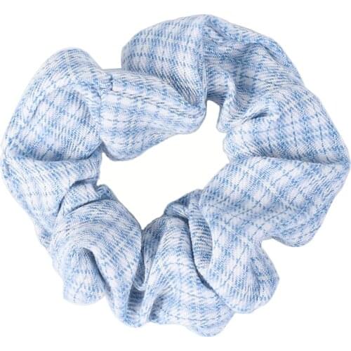 15 Styles Fashion Korean Version Hair Rings Lattice Large Intestine Circle Daily Fabrics Hair Ring Rope Ins Hair Accessories