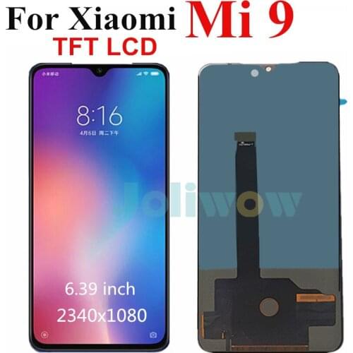 6.39" TFT LCD For Xiaomi Mi 9 Mi9 PRO LCD Display Touch Panel Screen Digitizer Assembly Replacement For Xiaomi 9 lcd with Frame