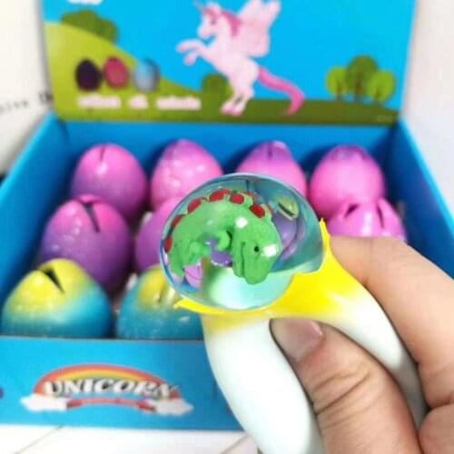 12pcs Creative vent ball dinosaur Snake Lizard egg Squeeze funny toys pressure reliever gadget children kid holiday gifts
