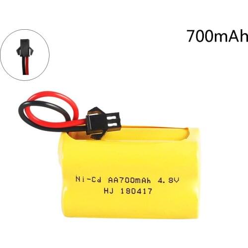 4.8V 700mah NI-CD AA battery for remote control electric toys car 4.8v ni cd battery pack for RC boat model car toys accessories