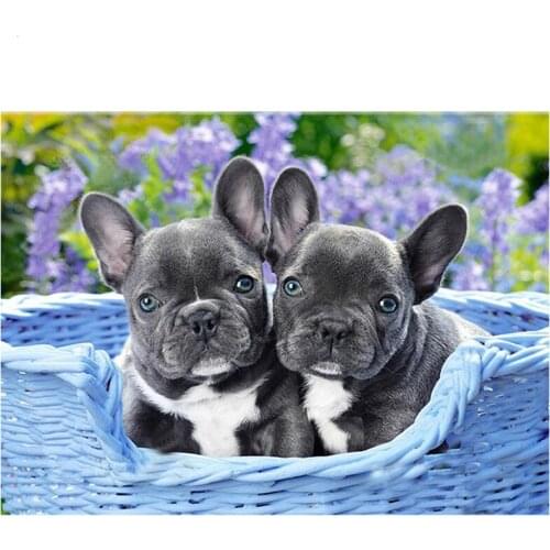 Diamond Embroidery French bulldog mosaic Rhinestones Diy 5d Diamond Painting Cross Stitch full square round stone DecorZP-823