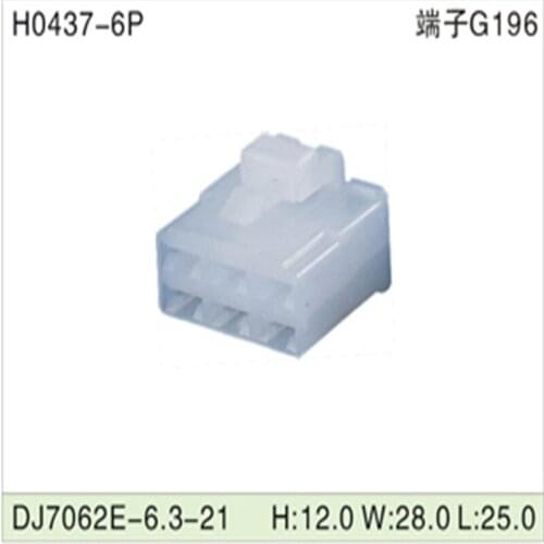 Free shipping 500pcsDJ7062E-6.3-21 6Pin 6.3mm AMP Car Electrical Wire Connectors for VW,BMW,Audi,Toyota,NISSAN AND other