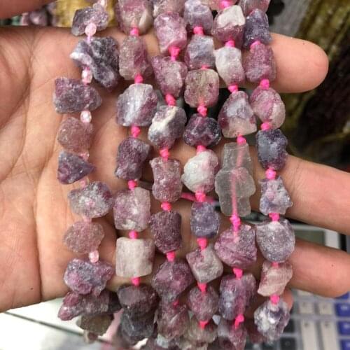 Wholesale Natural Raw Tourmaline Rough Nugget Beads,Genuine Gem Jewelry Making Beads 3strings of 15.5"
