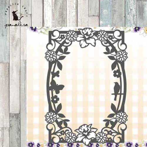 Panalisacraft Flower Background Metal Cutting Dies Diecut Scrapbooking Card Making Album Embossing Stencil Die Cut Decoration