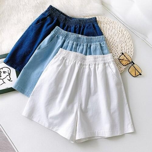 Denim Shorts Women New Summer Straight Loose Casual Pants DZA485