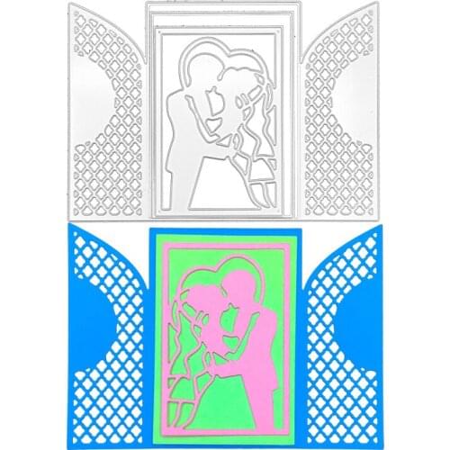 Julyarts Wedding Album Cover Die Cuts for Card Making Scrapbook Album Carbon Steel Metal Cutting Dies Scrapbooking Decorative