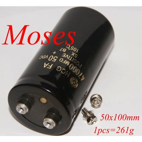 50v 47000uf Capacitors 100% High Quality Electrolytic Capacitor Radial 50x100mm +/- 20% Capacitance 1pcs