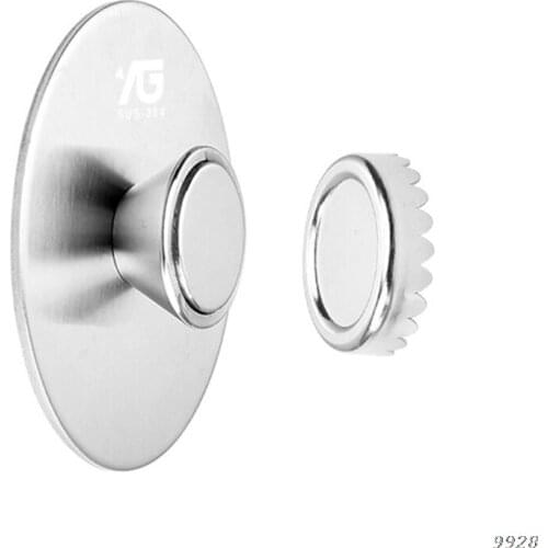 Creative Magnetic Soap Holders Bathroom Wall Hanging Soap Box Suction Cup Rack Silver Magnetic Soap Holder