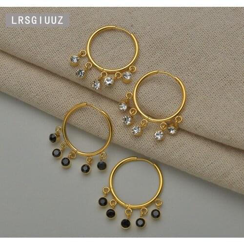 LRSGIUUZ Women's Gold Earrings