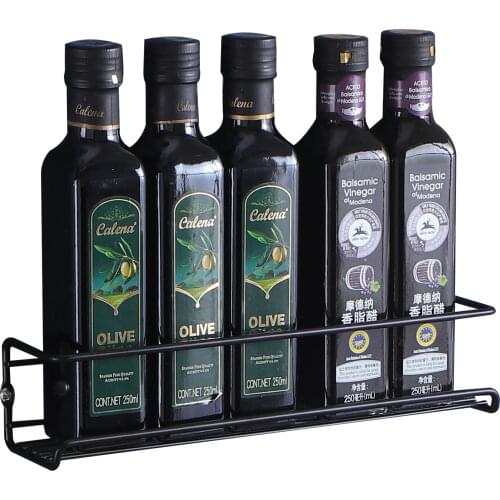 ORZ Seasonings Condiments Holder Spice Rack Wall Mounted Kitchen Organizer Metal Haning Shelf Kitchen Accessories Spice Holder