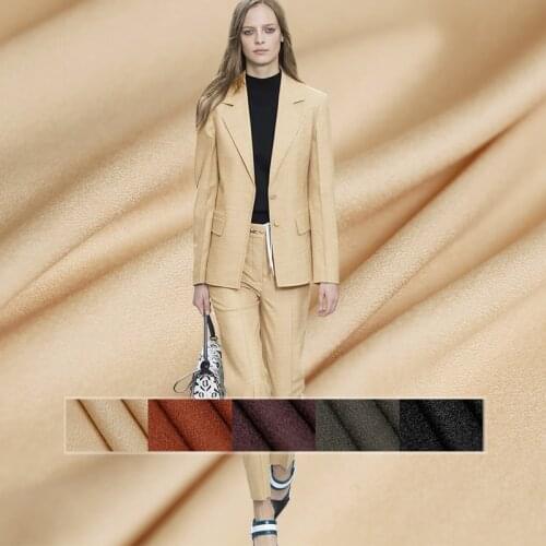 Pearlsilk 150cm width walnut texture worsted wool fabric 100%wool materials Autumn pants suit DIY clothes fabrics Freeshipping