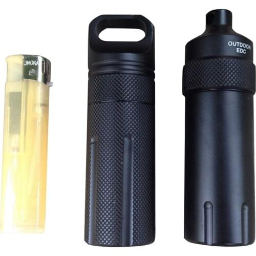 Portable Survival Seal Trunk Waterproof Hike Container Bottle Holder Storage Camp Medicine Capsule Bottle Outdoor Tools