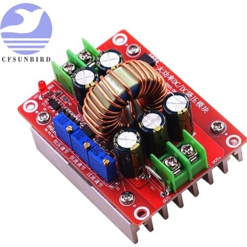DC-DC 12A high power step-down adjustable constant voltage constant current lithium battery charging LED driving power module