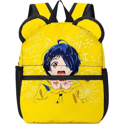 2021 3D Print Backpacks WONDER EGG PRIORITY Teenager Students School Bags Men/Women Outside Travel Waterproof Cat ears Backpack