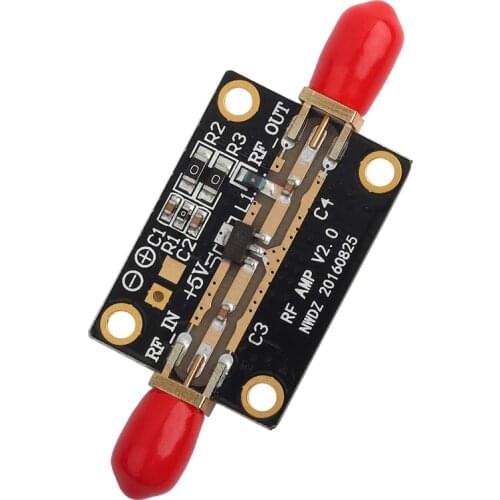 5V 20 DB RF Broad Band Low Noise Amplifier Module 0.05-6G High-Linearity High Gain LNA Darlington Amp Board RF FM HF VHF